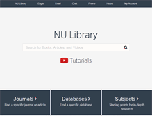 Tablet Screenshot of library.northwestu.edu